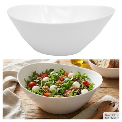 SALADIER BLANC OVAL 25CM