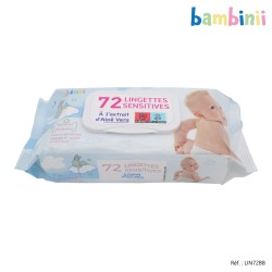LINGETTES BEBE BAMBINII X72 - BABY
