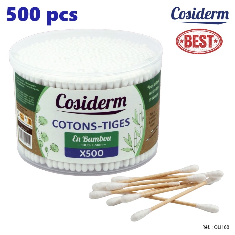 500 COTON-TIGES BAMBOU - COSIDERM