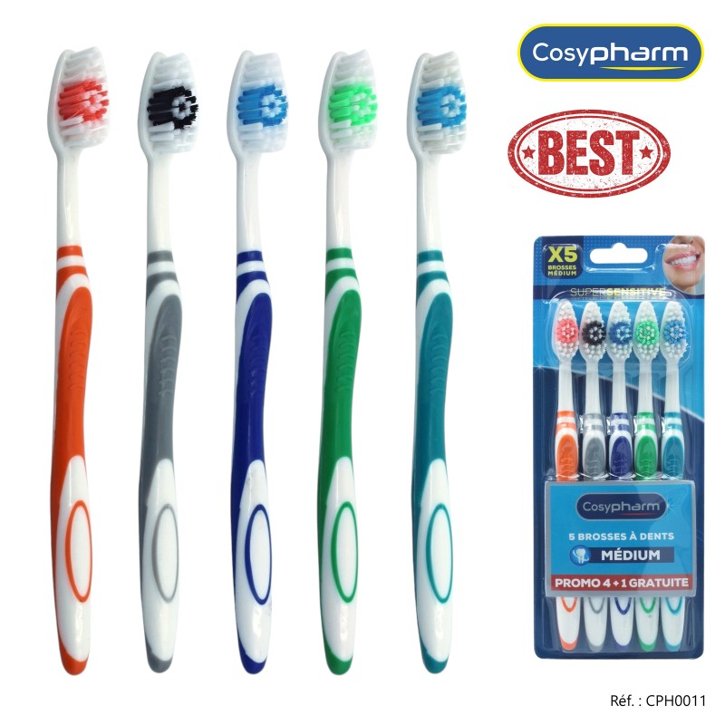 BROSSE A DENTS MEDIUM X5 - COSYPHARM