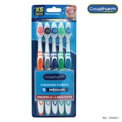 BROSSE A DENTS MEDIUM X5 - COSYPHARM