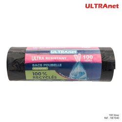 10 sacs poubelle 100L - ULTRANET