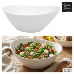 SALADIER BLANC OVAL 25CM