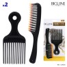 SET DE 2 PEIGNES POUR CHEVEUX CREPUS