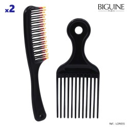 SET DE 2 PEIGNES POUR CHEVEUX CREPUS