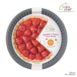 MOULE A TARTE EN SILICONE 24CM BAKE CHEF