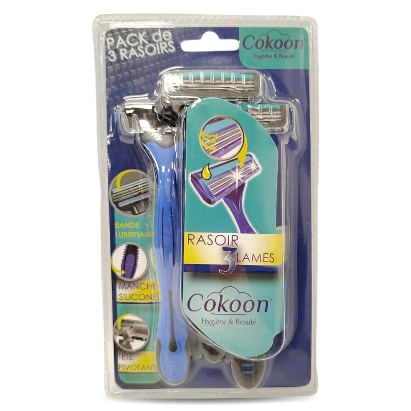 LOT DE 3 RASOIRS À 3 LAMES - COKOON