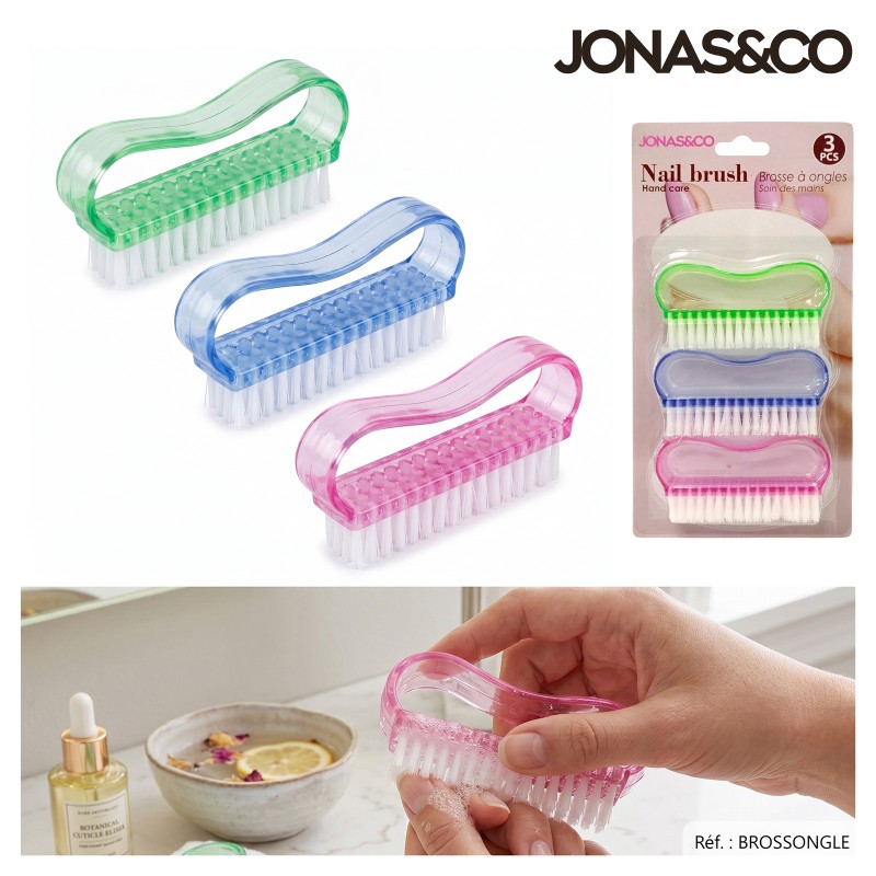 BROSSE ONGLES X3 - JONAS&CO