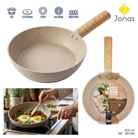 POÊLE 20 CM FAÇON PIERRE MANCHE
