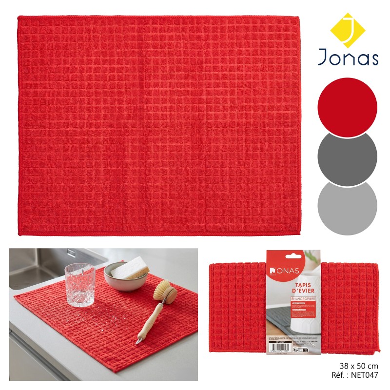 TAPIS EGOUTOIR MICROFIBRE 38x50CM
