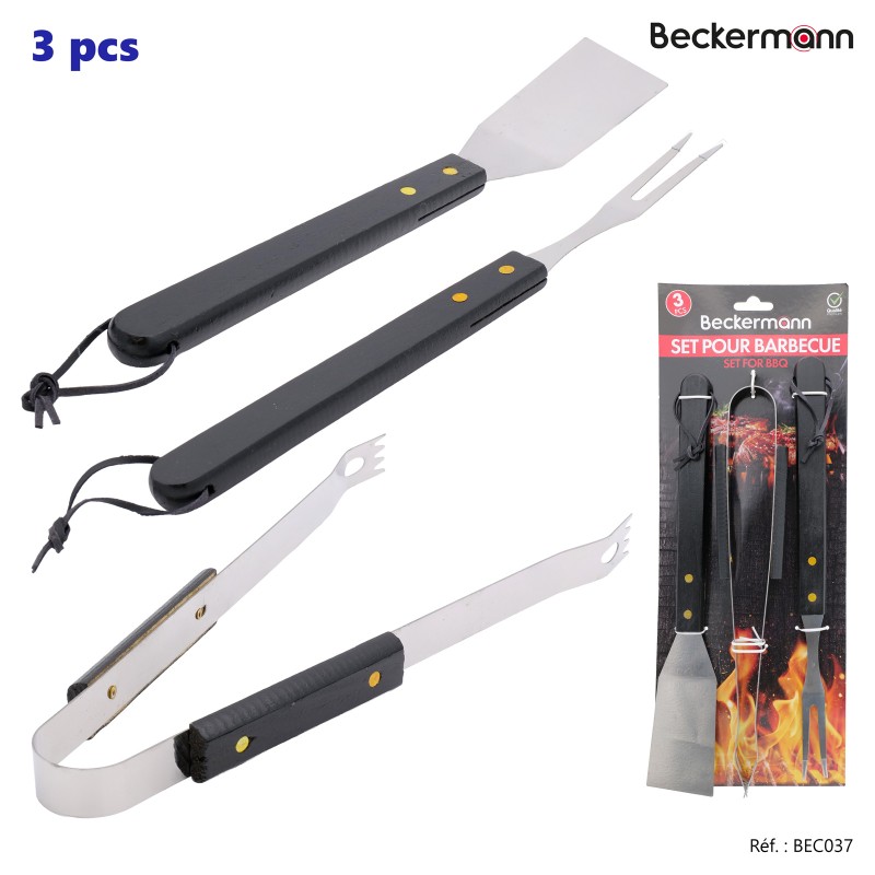 SET D'USTENSILES BARBECUE X3