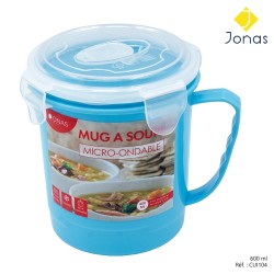 MUG PLASTIQUE MICRO ONDE 600ML