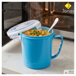 MUG PLASTIQUE MICRO ONDE 600ML