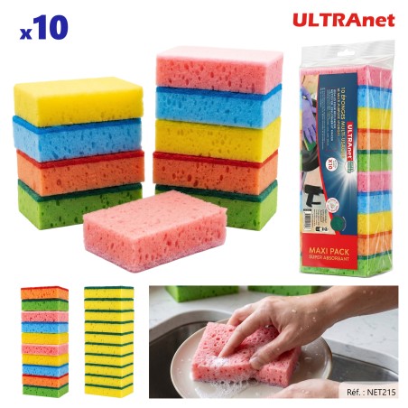 LOT 10 ÉPONGES MULTI-USAGES