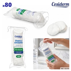 COTON DÉMAQUILLER X80 DISQUES