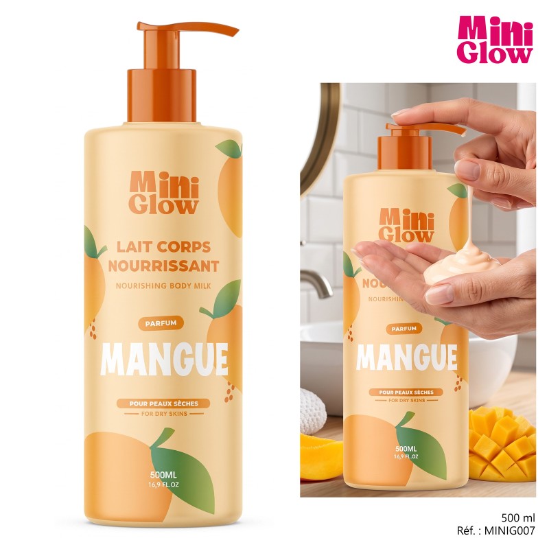 Lait corps nourrissant mangue 500ml - mini glow