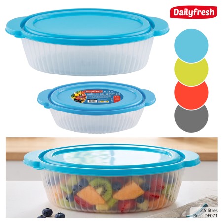 Boîte conservation 2.5l ovale - dailyfresh