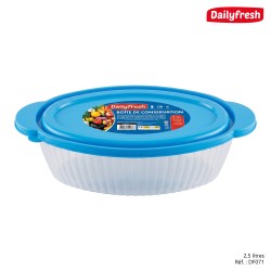Boîte conservation 2.5l ovale - dailyfresh