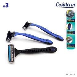 Rasoirs à 3 lames x 3 - cosiderm