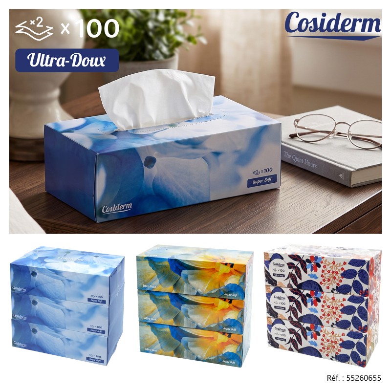 Set 3 boites mouchoirs x 100 - cosiderm