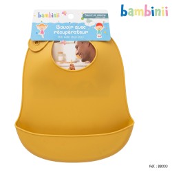 Bavoir silicone récupérateur - bambinii