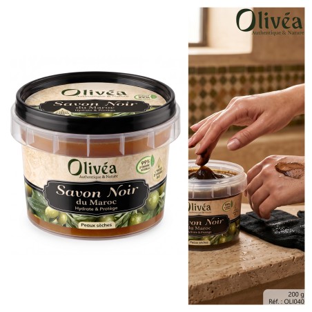 Savon noir maroc 200g - olivea