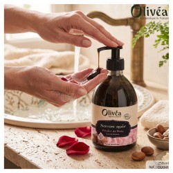 Savon noir liquide aux pétales rose - olivea
