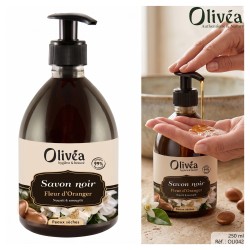Savon noir liquide fleur...