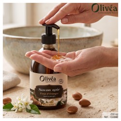 Savon noir liquide fleur d'oranger - olivea
