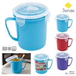 MUG PLASTIQUE MICRO ONDE 600ML