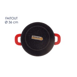 Faitout Façon Pierre Fonte D'Alu "Greblon 36cm