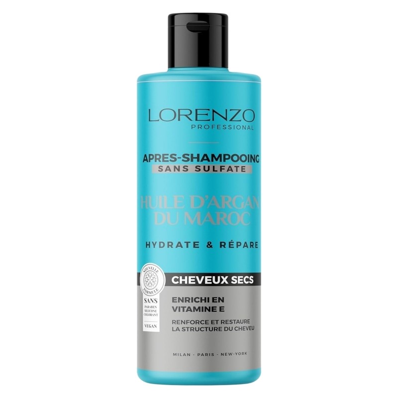 Après-shampoing Huile d'Argan Cheveux secs 500 ml
Lorenzo