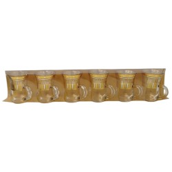 Set 6 verres à thé contenance 100ml - El Mansour
En verre 100%
Poids du produit : 0,830 grammes / Dimension du produit : 45...