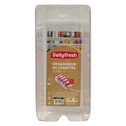 Organisateur de canettes - Dailyfresh
En plastique
Poids du produit : 0,305 grammes
Dimension du produit : 34x15x10cm