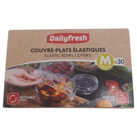 Lot de x30 couvres-plats élastiques T. M
Dailyfresh